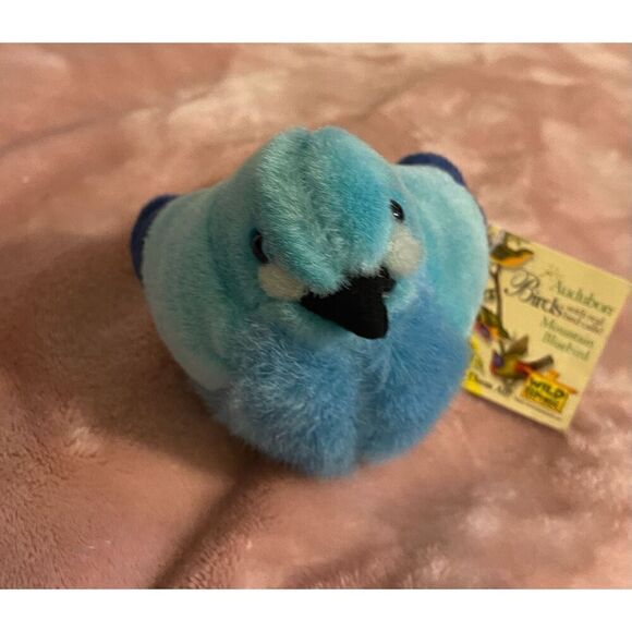Wild Republic Audubon Birds Mountain Bluebird NWT No Sound - Picture 2 of 3